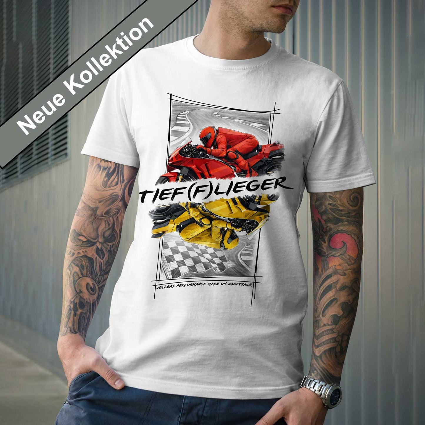 TIEF(F)LIEGER - Premium Shirt