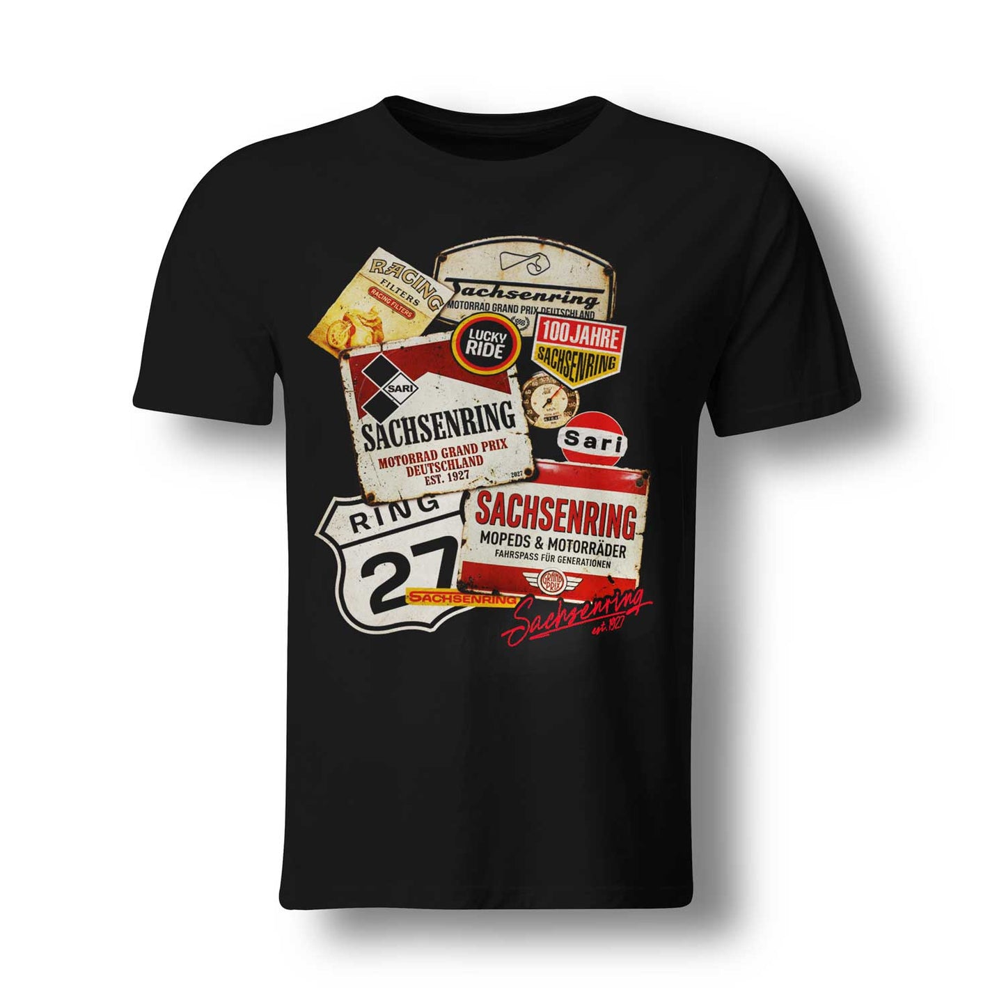 Sachsenring "Alte Schule" - schweres Premium-Shirt