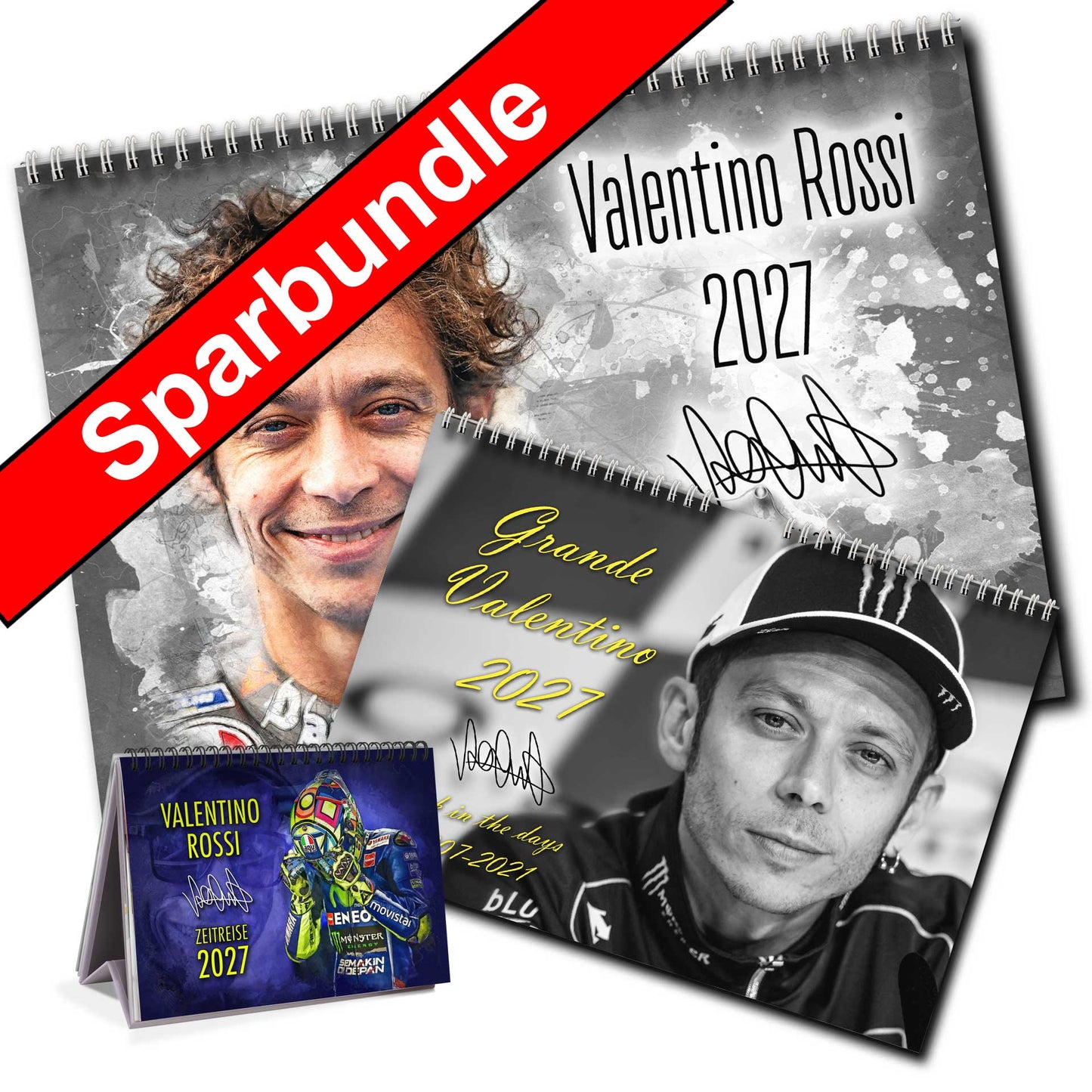 Valentino Rossi Wandkalender - Fan-Bundle