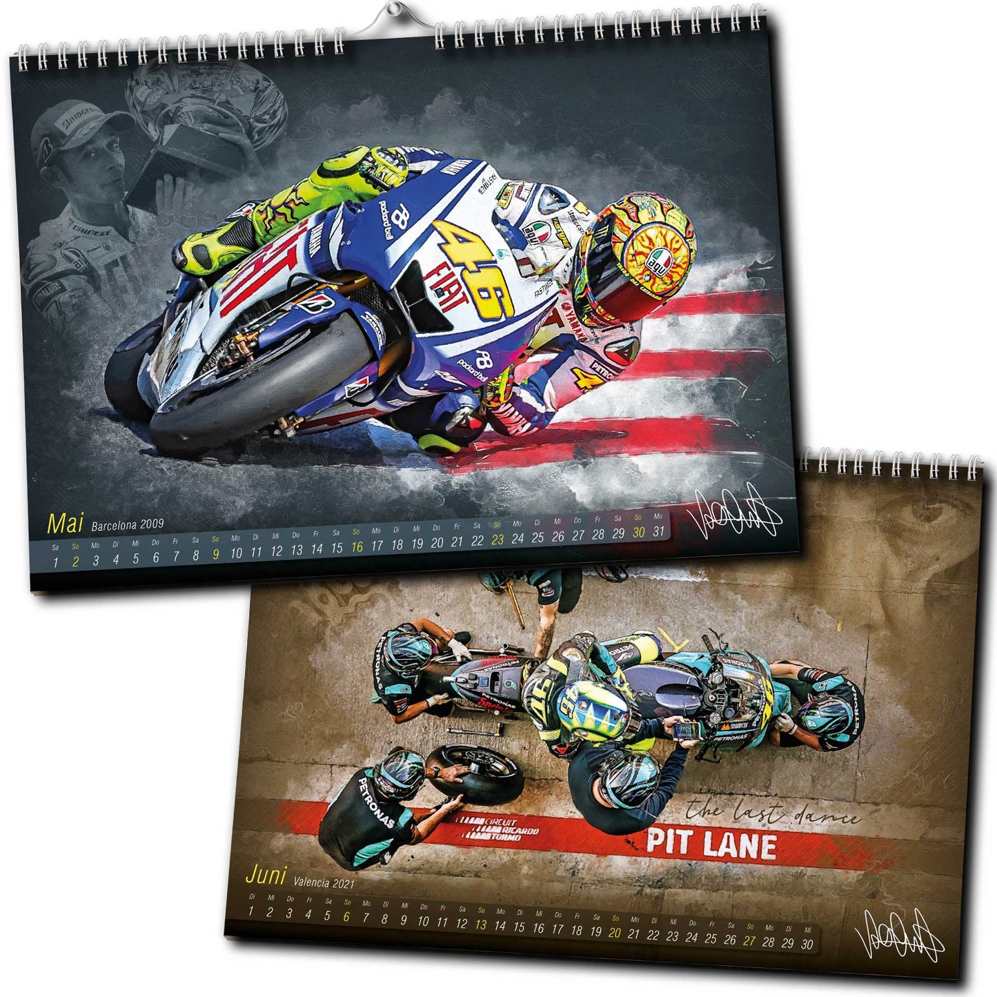 Valentino Rossi Kalender 2027 - Premium Wandkalender im Format DIN A2 - RIESIG
