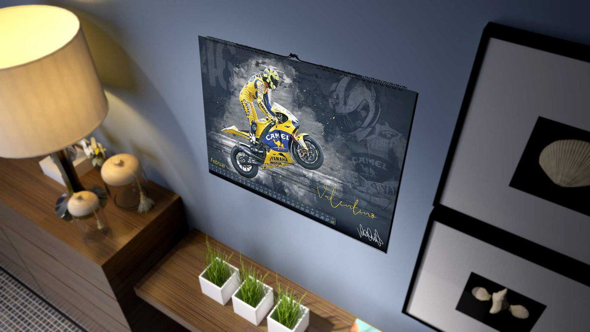 Valentino Rossi Kalender 2027 - Premium Wandkalender im Format DIN A2 - RIESIG