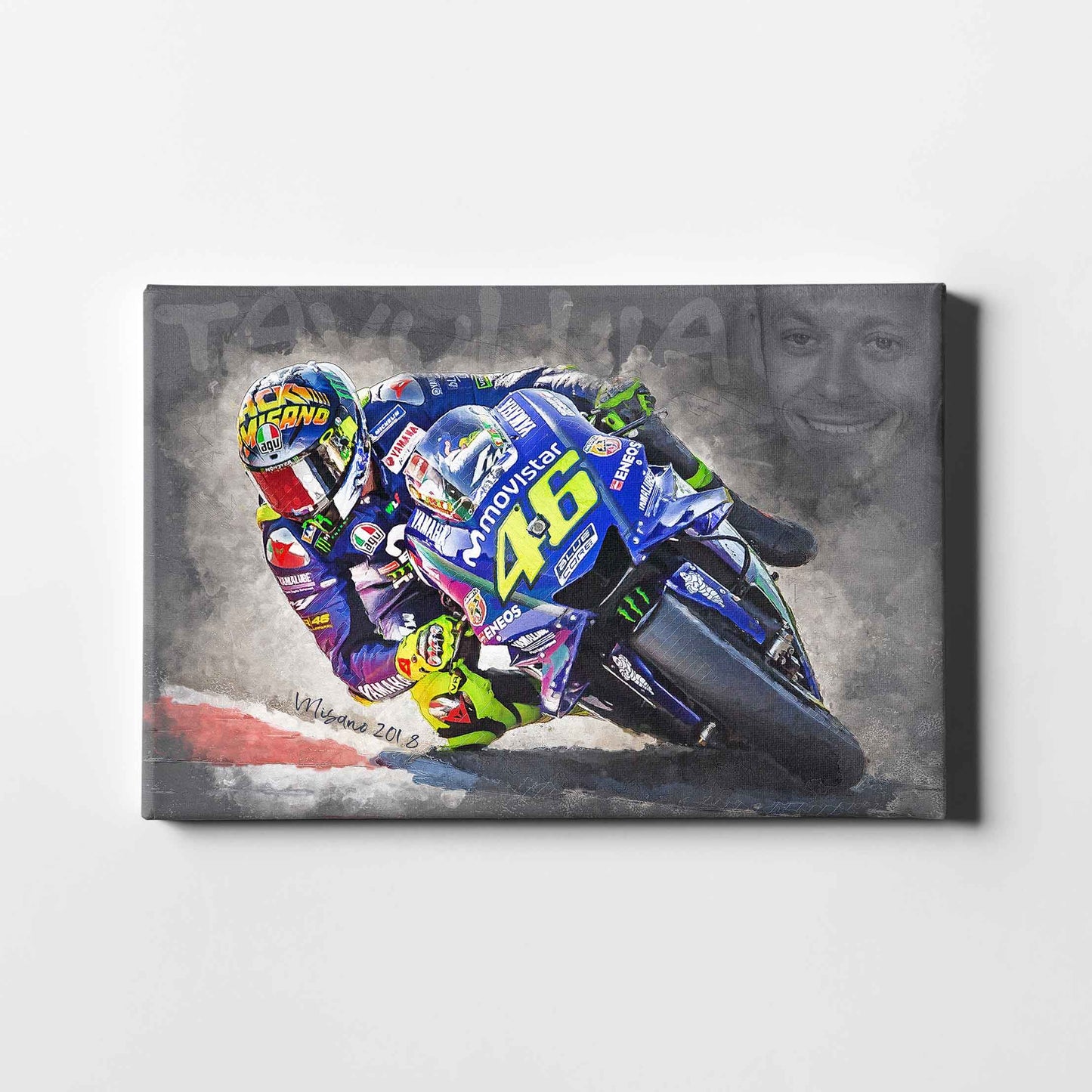 Leinwand Kunstdruck - Valentino Rossi - "Tavullia" - VR85
