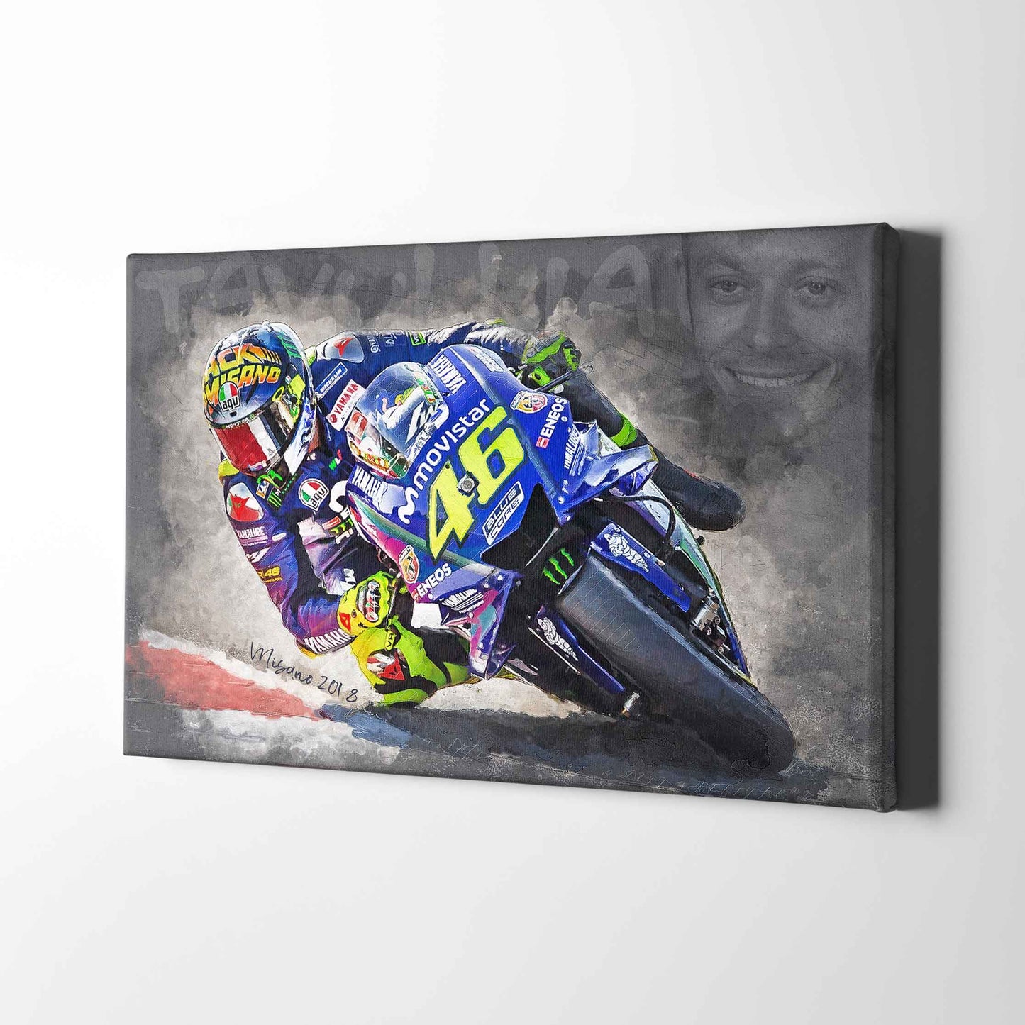 Leinwand Kunstdruck - Valentino Rossi - "Tavullia" - VR85
