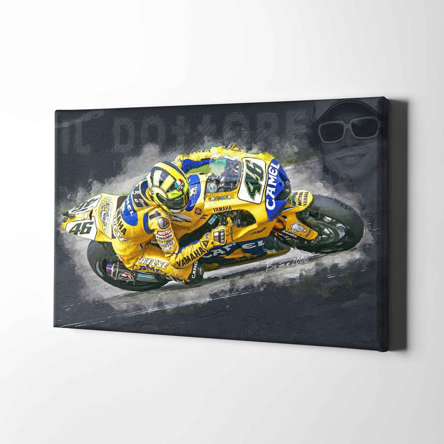 Leinwand Kunstdruck - Valentino Rossi - "Il Dottore" - VR87