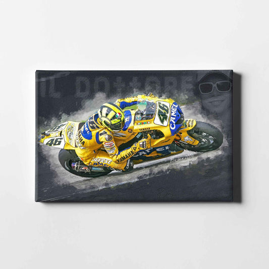 Leinwand Kunstdruck - Valentino Rossi - "Il Dottore" - VR87