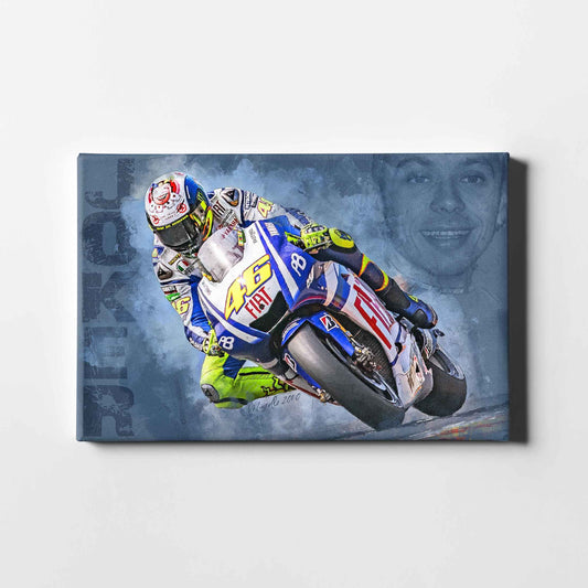 Leinwand Kunstdruck - Valentino Rossi - "Joker" - VR88