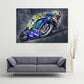 Leinwand Kunstdruck - Valentino Rossi - "Valentinik" - VR89