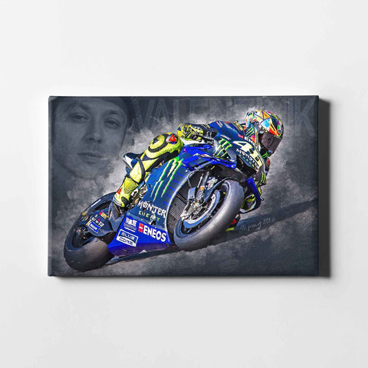 Leinwand Kunstdruck - Valentino Rossi - "Valentinik" - VR89