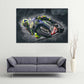Leinwand Kunstdruck - Valentino Rossi - "46" - VR90
