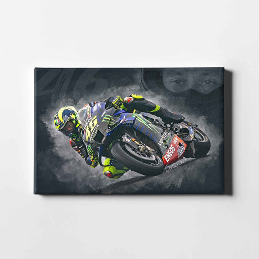 Leinwand Kunstdruck - Valentino Rossi - "46" - VR90