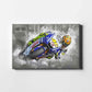 Leinwand Kunstdruck - Valentino Rossi - "The King" - VR95