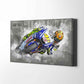 Leinwand Kunstdruck - Valentino Rossi - "The King" - VR95
