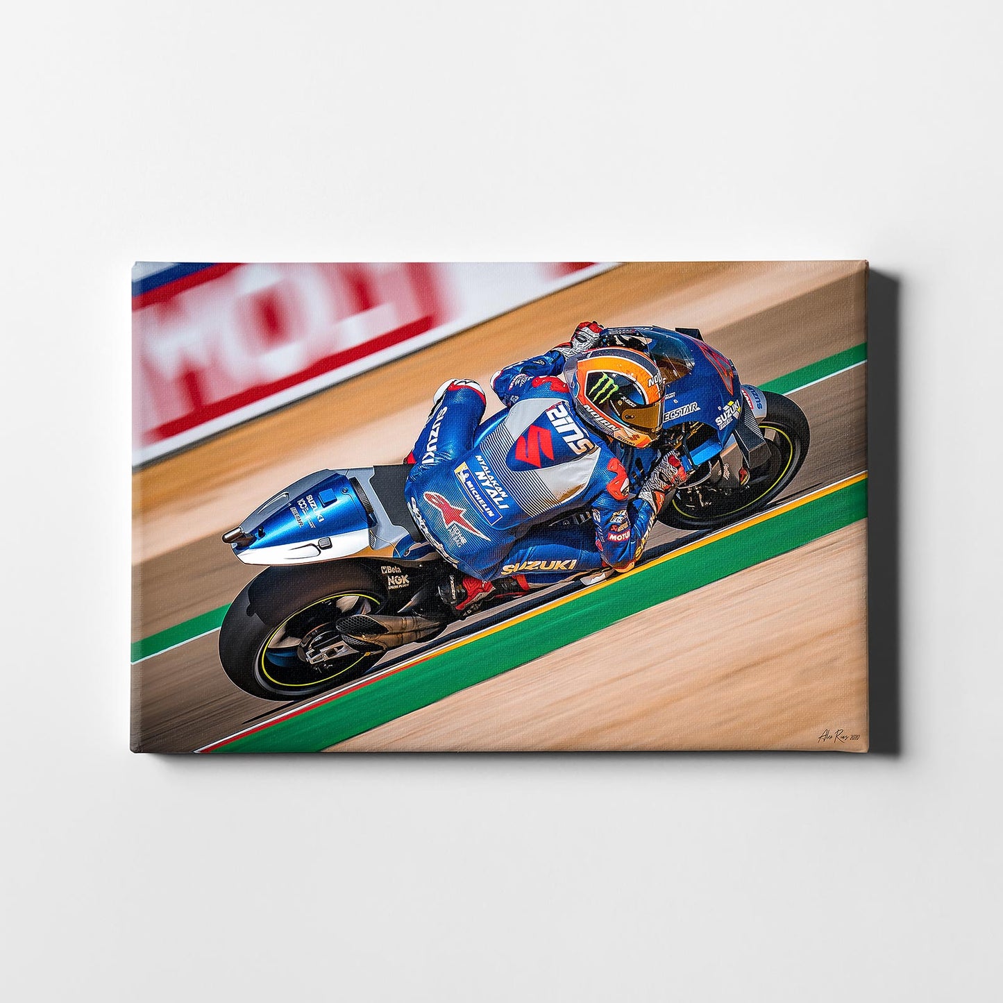 Leinwand Kunstdruck - Alex Rins - "Aragon" - AR04