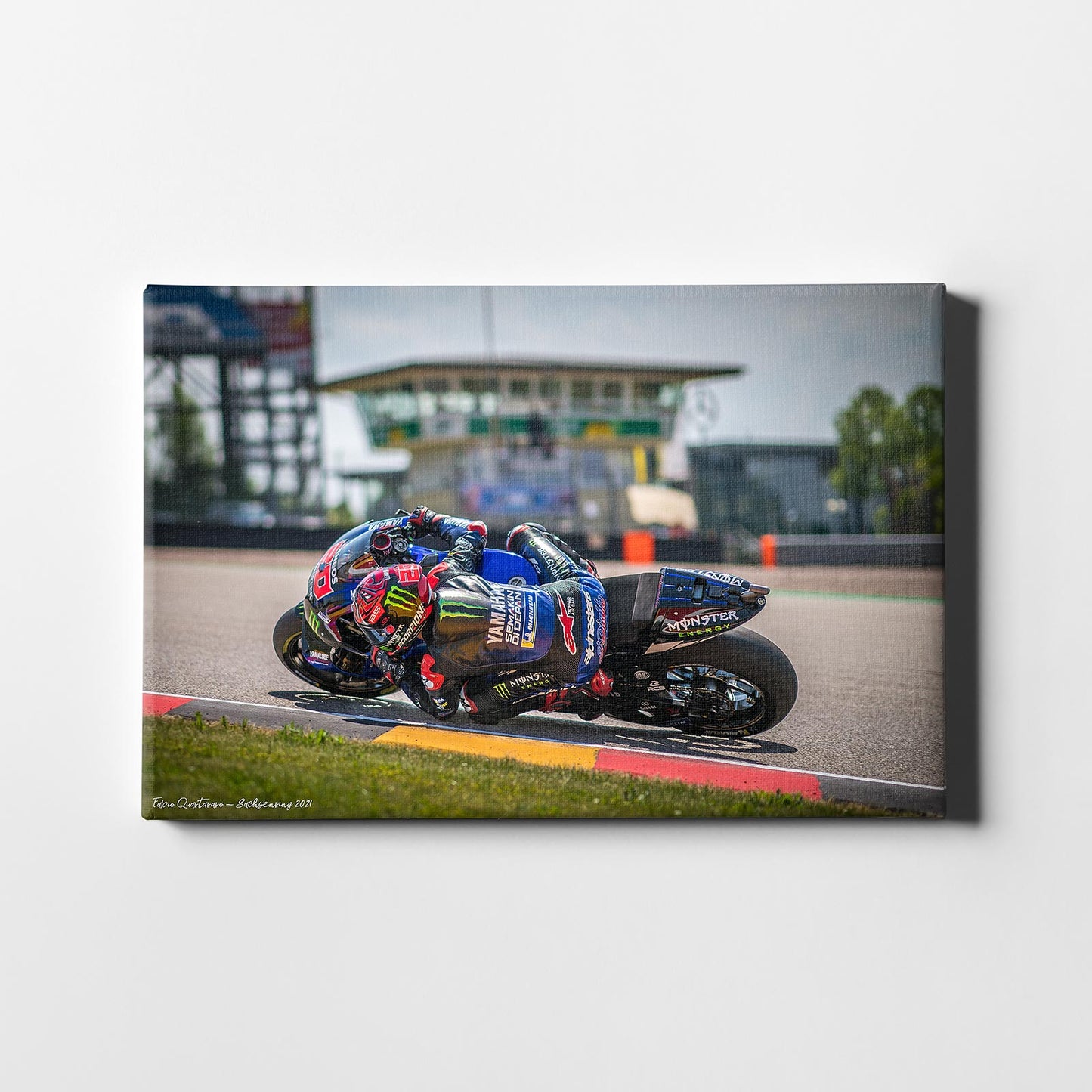 Leinwand Kunstdruck - Fabio Quartararo - "Sachsenring" - FQ07