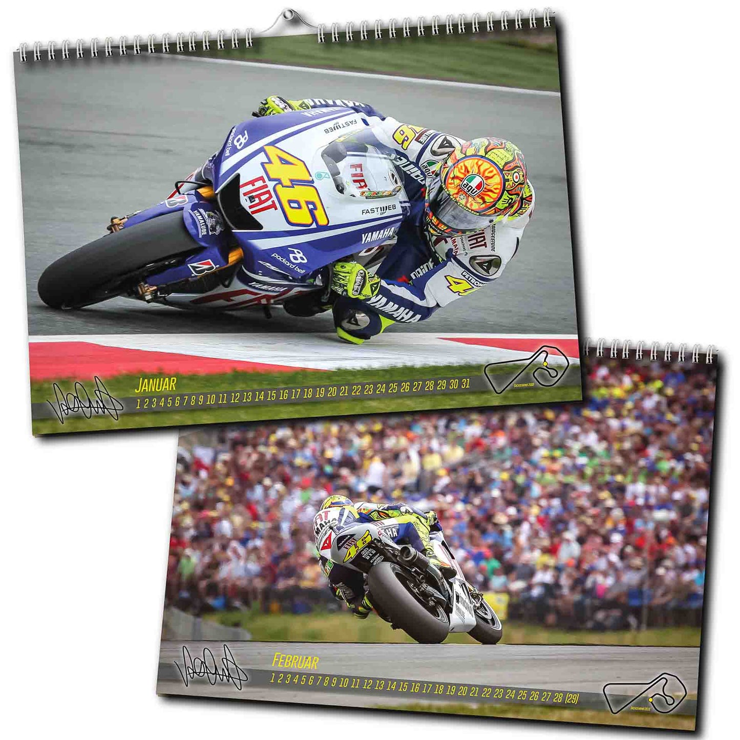 Valentino Rossi auf dem Sachsenring - Der unendliche Kalender