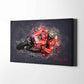 Leinwand Kunstdruck - Nicky Hayden - "born 2 ride" - NH03