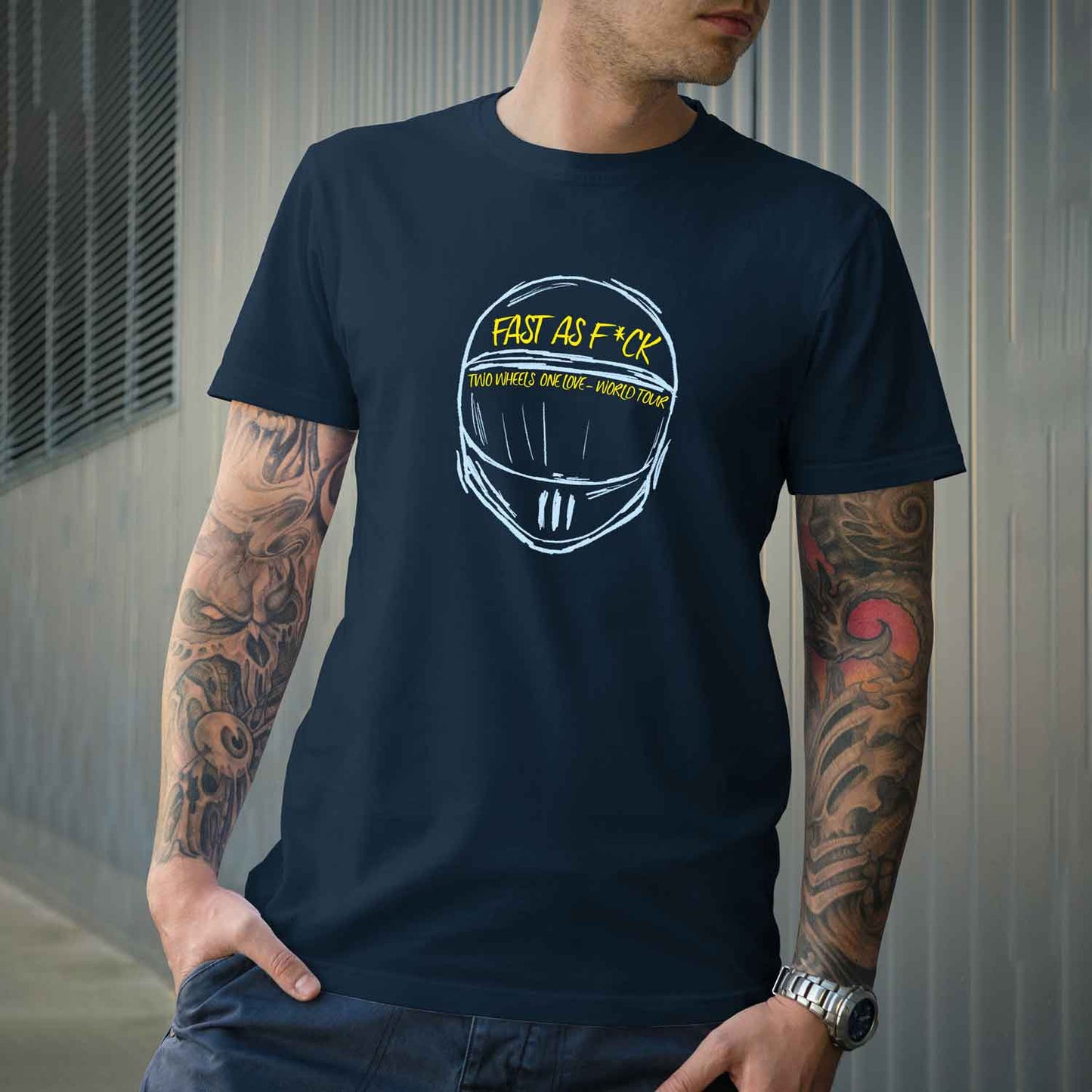 WORLD TOUR 2023 - "blue edition" - Premium Shirt doppelseitig