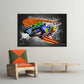 Leinwand Kunstdruck -  Valentino Rossi - Sachsenring - VR26