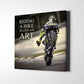 Leinwand Kunstdruck - Valentino Rossi - "Zitat Art" - VR35