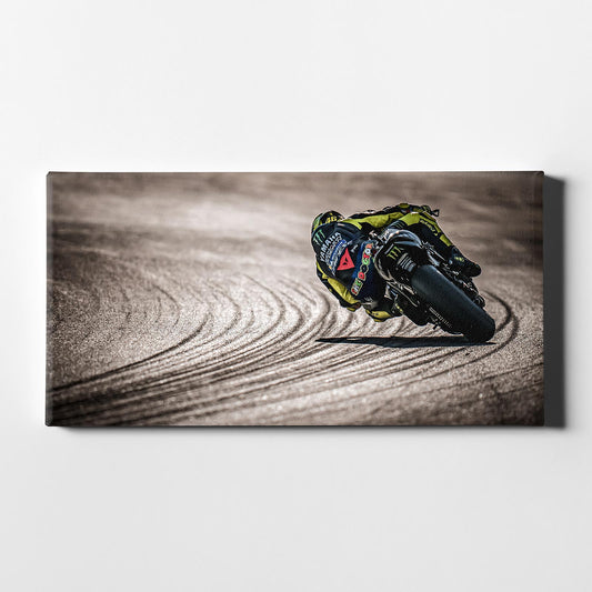Leinwand Kunstdruck - Valentino Rossi - "riding" - VR50