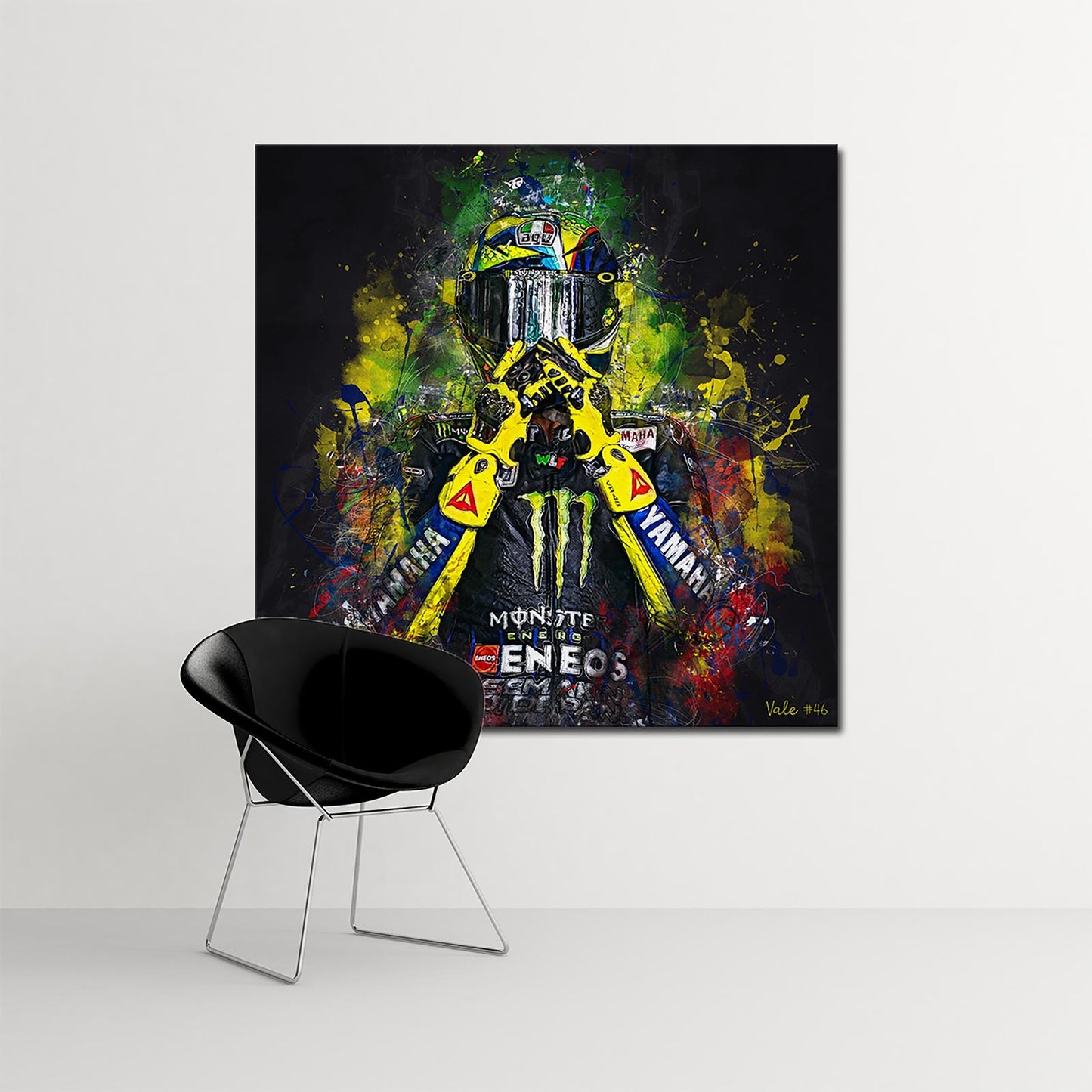 Leinwand Kunstdruck - Valentino Rossi - "explosion" - VR56