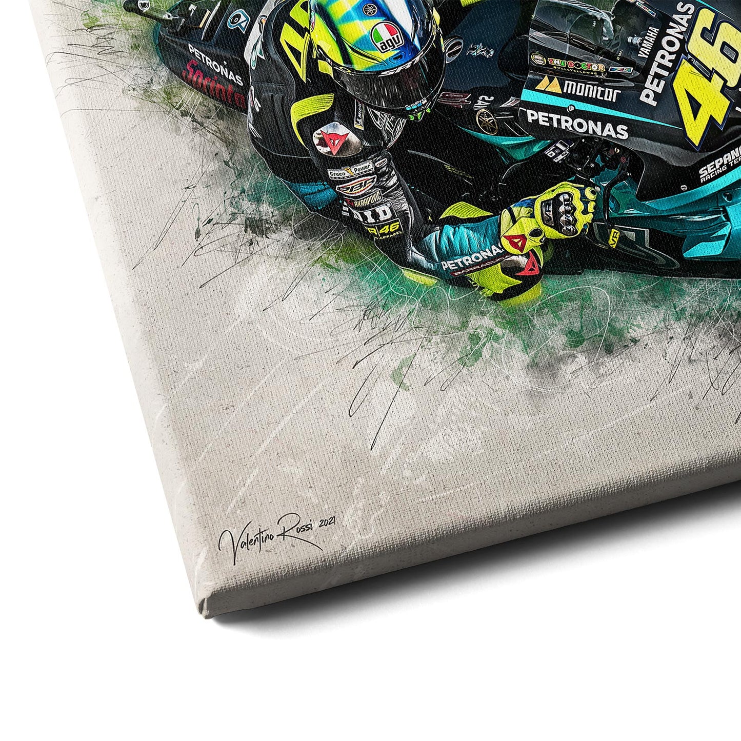 Leinwand Kunstdruck -  Valentino Rossi - Classic 2021 - VR70