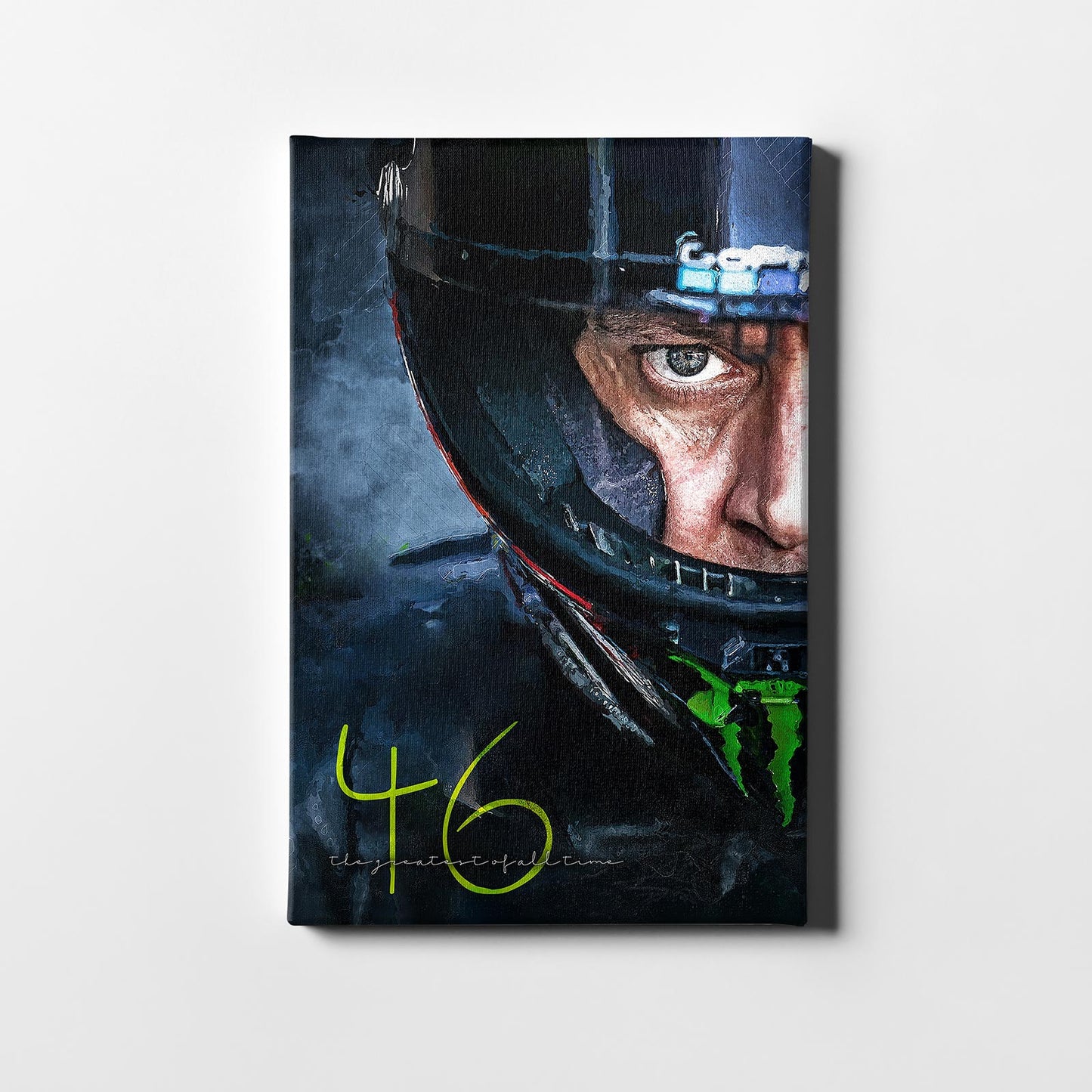 Leinwand Kunstdruck - Valentino Rossi - "the greatest of all time" - VR83
