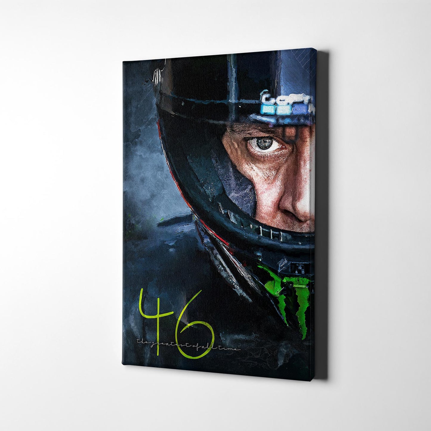 Leinwand Kunstdruck - Valentino Rossi - "the greatest of all time" - VR83